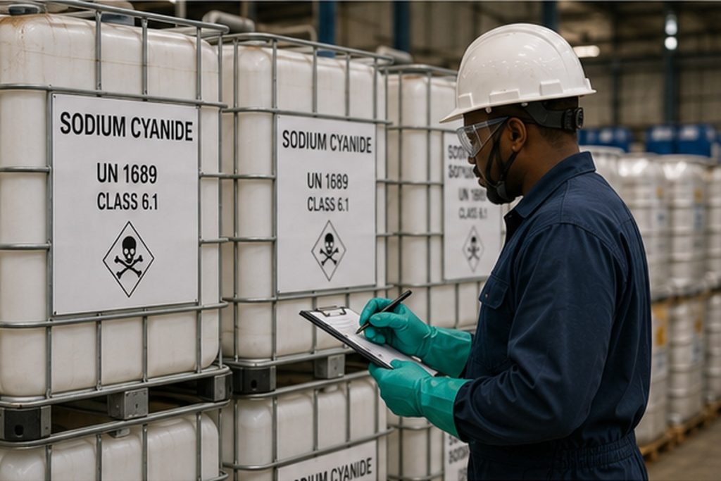 Secure mining reagent logistics and sodium cyanide supply planning for a gold mine in Ghana