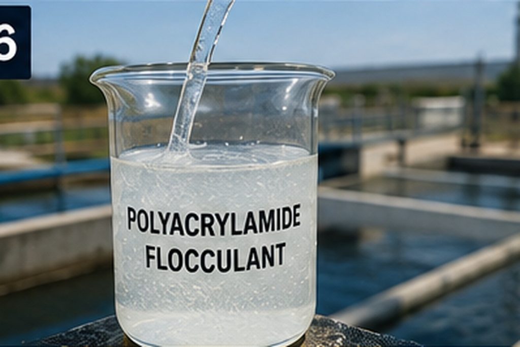 Mineral processing thickener and flocculant preparation system at a Ghanaian mine